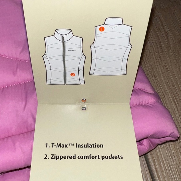 NWT Pink Women's WindRiver T-Max Thermal Insulation Vest - Picture 8 of 10